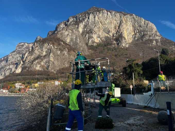 Partiti i lavori della piattaforma delle Caviate “per vivere meglio il ramo giusto del Lago”