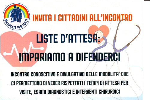 “Liste d’attesa: impariamo a difenderci”: domani sera l’incontro a Malgrate