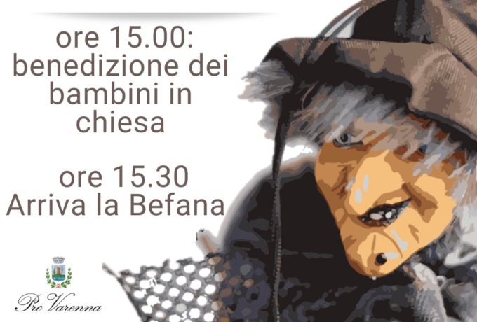 Il 6 gennaio la befana fa tappa a Varenna