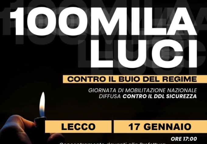 Presidio a Lecco contro il Ddl Sicurezza