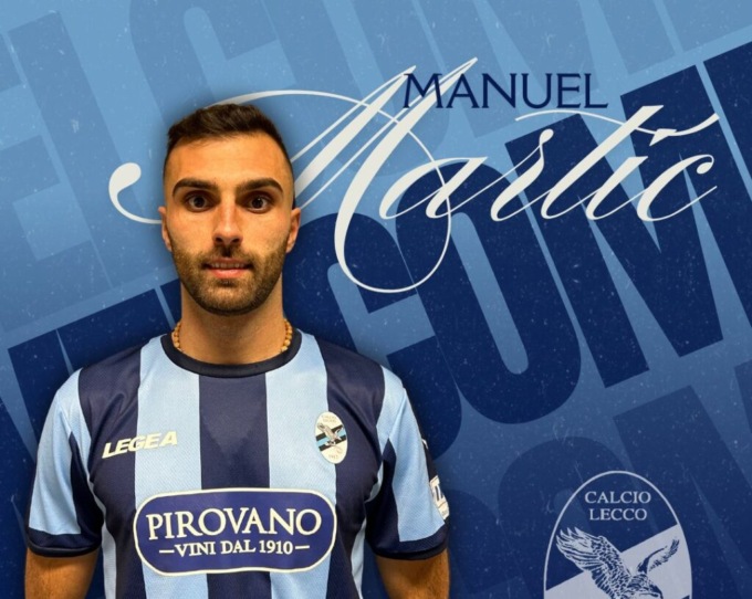 Calcio Lecco: Manuel Martic è bluceleste