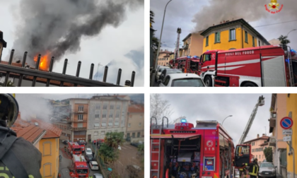 Incendio di Pescarenico: ustionato trasferito al Niguarda