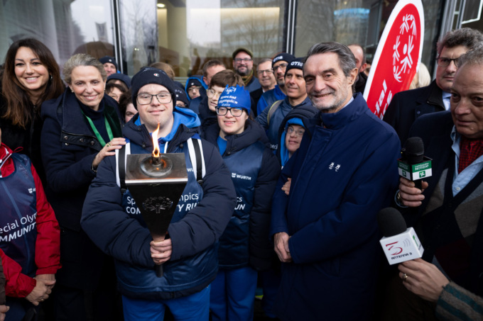Giada Canino protagonista alla cerimonia di accoglienza della torcia degli Special Olympics