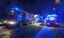 Autoarticolato in panne tra Cremeno e Pasturo: intervento dei Vigili del Fuoco