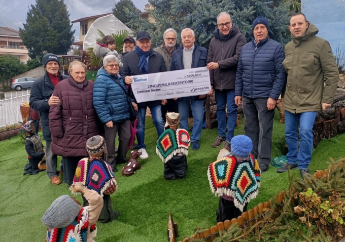 Grazie al presepe donati 5600 euro a Telethon