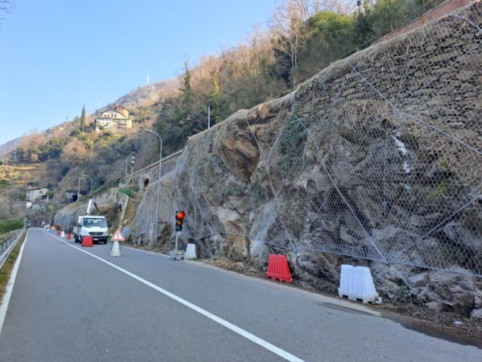 Lavori di messa in sicurezza sulla Sp72 tra Bellano e Dervio