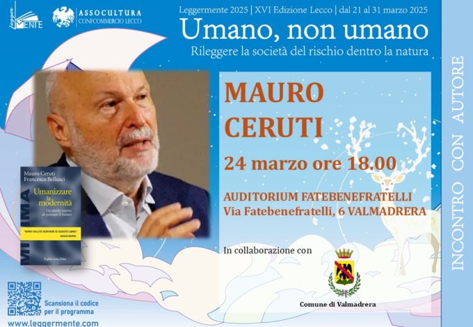 “Umano non umano”: il 24 marzo a Valmadrera l’incontro con Mauro Ceruti