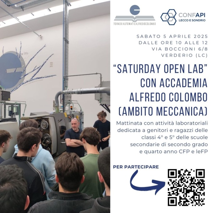 “Saturday Open Lab” in Accademia Alfredo Colombo