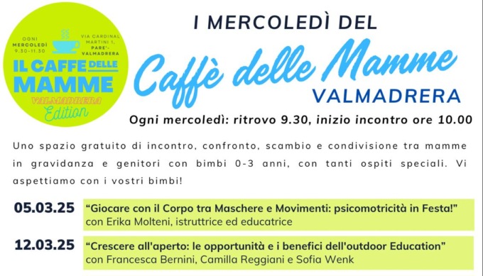 Valmadrera, continuano i mercoledì del “Caffè delle mamme”