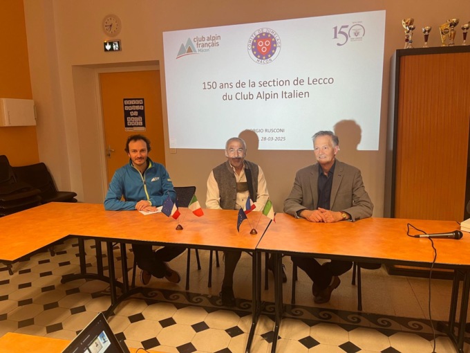 Cai Lecco, Giorgio Rusconi ospite della sezione gemella di Macon per parlare di Otzi