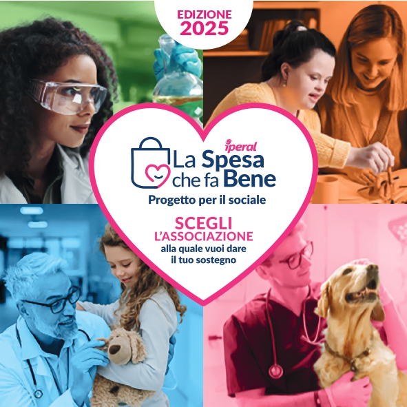 Iperal e Fondazione AG&B Tirelli donano 325mila euro con “La Spesa che fa bene” 2025