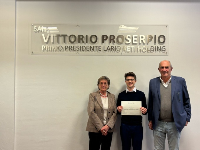 Riccardo Mazzoleni vince per il secondo anno la Borsa di studio “Vittorio Proserpio”