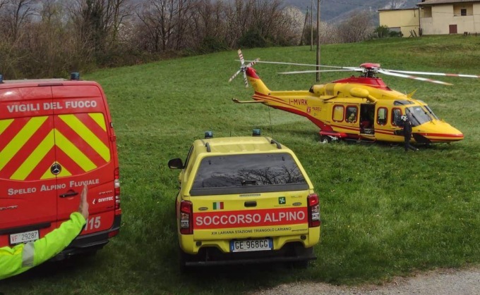 82enne ferita sul Monte Barro, soccorsa da Vigili del fuoco e Cnsas