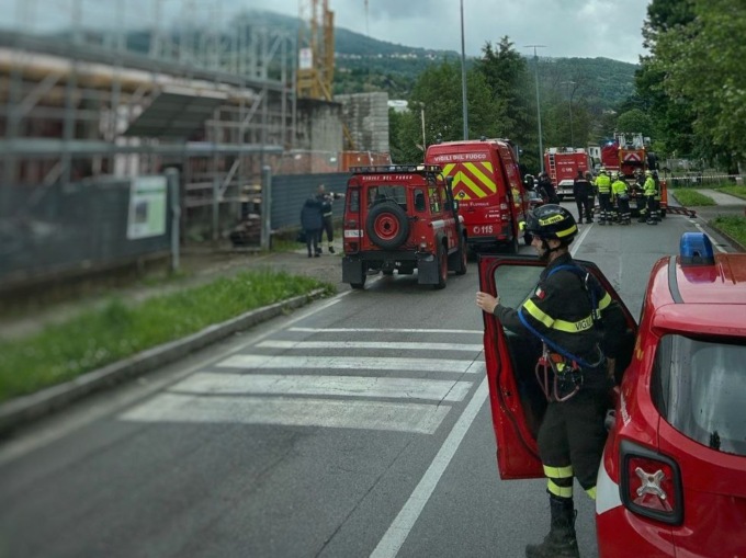 Oggiono: salvato il 28enne salito su una gru alta 40 metri
