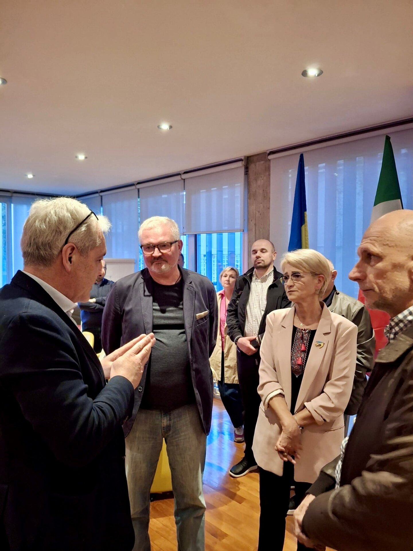 Enrico Vavassori e la delegazione ucraina