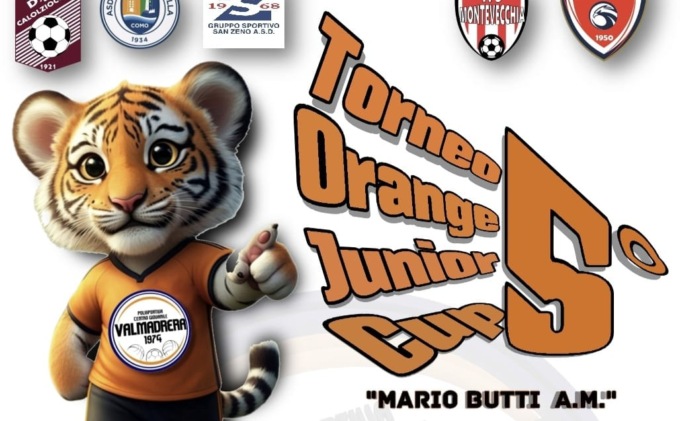 Polisportiva Valmadrera, domenica 25 maggio il 5° Torneo Orange Junior Cup alla memoria di Mario Butti
