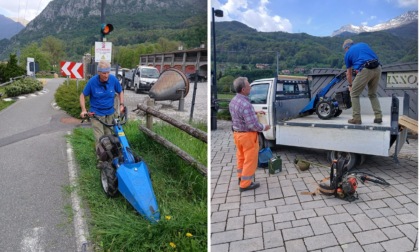 Barzio: Alpini volontari al lavoro per una Valsassina più pulita