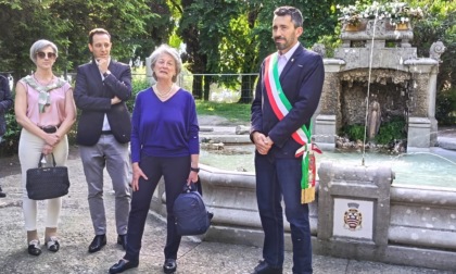 A Mandello inaugurata la fontana restaurata grazie al contributo di Icma