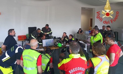 Anche i Vigili del Fuoco di Lecco in campo nelle ricerche del disperso sopra il Lago di Como