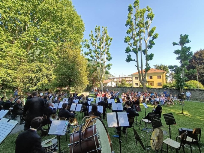 Concerto della Filarmonica Verdi di Lecco a Villa Monastero