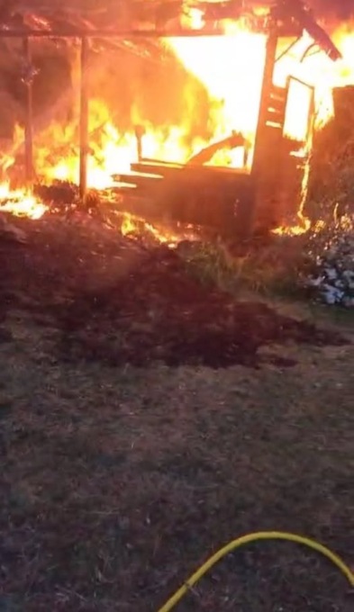 Ballabio, domato l’incendio del capanno in via Capratecchio
