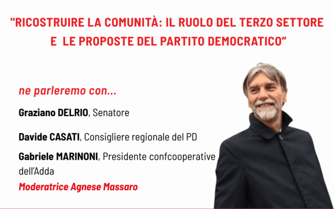 Pd Lecco, stasera l’inaugurazione della Festa de l’Unità con Graziano Del Rio