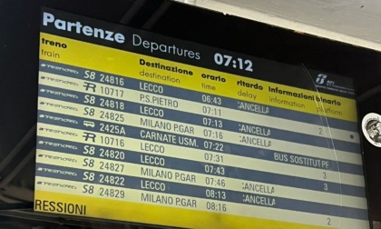Lavori sulla linea, treni bloccati: ennesima mattinata da bollino rosso per i pendolari lecchesi