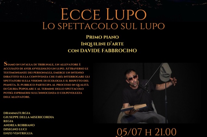 “Ecce Lupo”: il pubblico diventa giuria in uno spettacolo che mette al centro la convivenza tra uomo e natura
