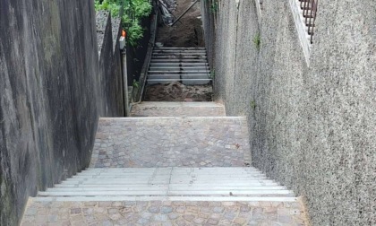 Conclusi i lavori alla scalinata di via Ai Poggi e alla cappelletta di via Canto