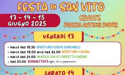 Civate si prepara per la tradizionale Festa di San Vito