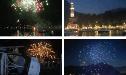 Lecco: in 10mila sul lungolago per i fuochi d'artificio