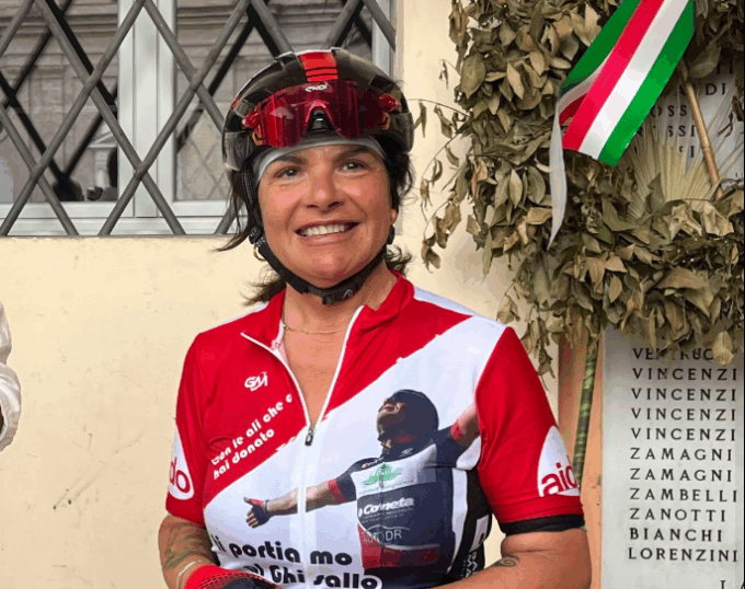 In bici dalle Marche al Ghisallo in onore del compagno scomparso: Aido Lecco in campo nell’impresa di Laura Carota