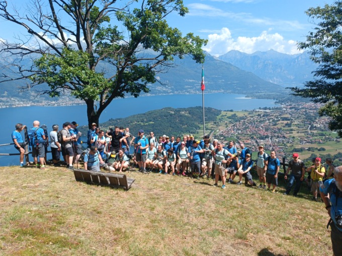 La Carovana del Viandante è in cammino: i 20 atleti con disabilità intellettiva hanno raggiunto Esino