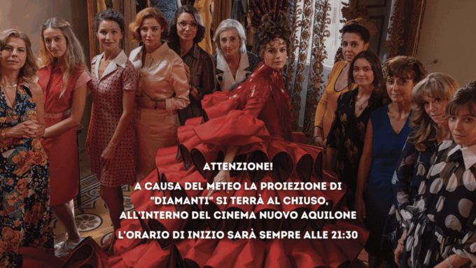 “Diamanti” di Ferzan Ozpetek stasera al Cinema Nuovo Aquilone di Lecco: proiezione spostata per maltempo