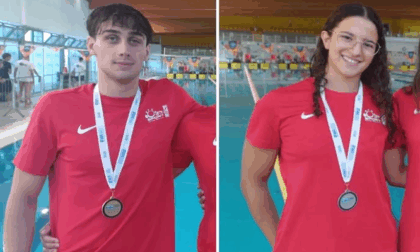 Nuoto giovanile: brillano Tommaso Devignani e Arianna Redaelli di Abbadia ai Campionati di Lodi