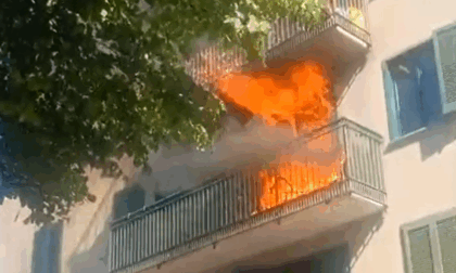 Paura a Colico: a fuoco un appartamento