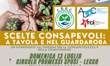 "Scelte consapevoli: a tavola e nel guardaroba": il 13 luglio l'incontro al Circolo Promessi Sposi