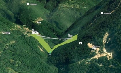 Partiti i lavori del Ponte dei Minatori, diventerà il ponte tibetano più alto d’Europa