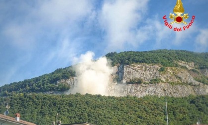 Frana nella vecchia cava di Cesana Brianza: nessun pericolo per la popolazione, area sotto controllo