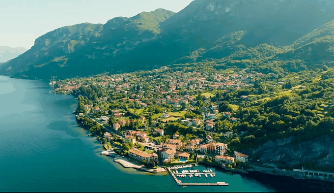 Lago protagonista: i fari de La7 si accendono su Lierna