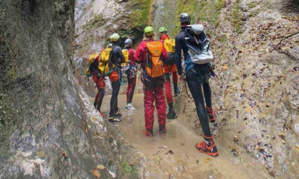 Soccorso alpino: una giornata di formazione con la squadra regionale forra