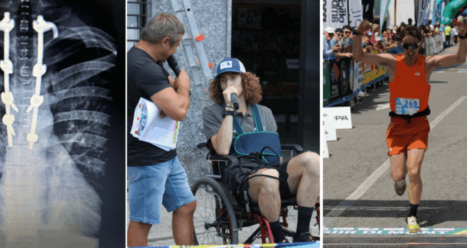 Dionigi Gianola, il ritorno del campione: da un letto d’ospedale al traguardo del Giir di Mont