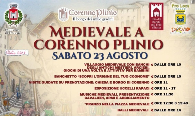 Corenno Plinio torna indietro nel tempo con la serata medievale
