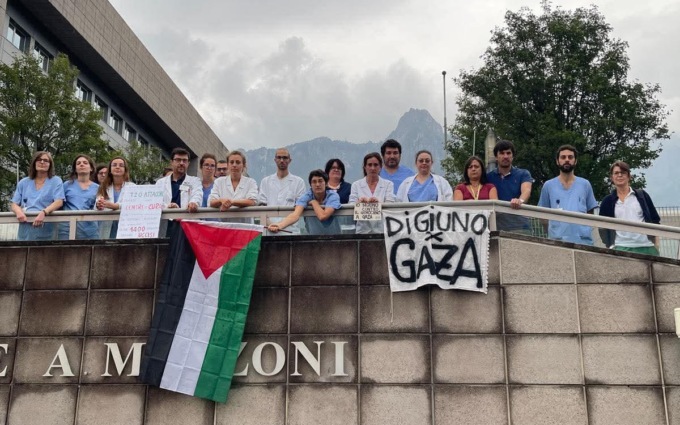 Digiuno per Gaza, anche i sanitari dell’ospedale Manzoni hanno aderito alla campagna