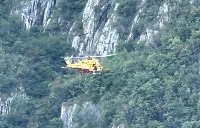 Escursionista bloccato in parete, recuperato dall’elisoccorso