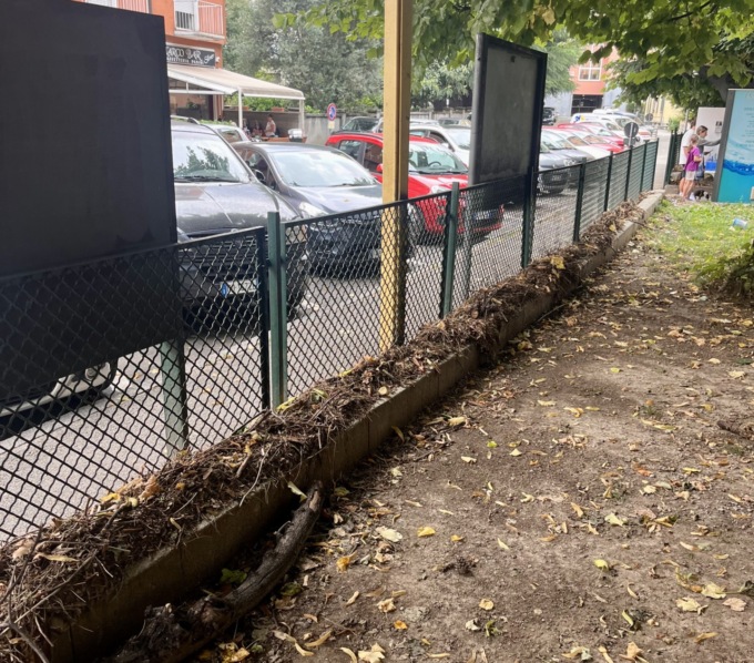 Lecco, Piazza: “Parco V Alpini ancora nel degrado dopo il nubifragio”