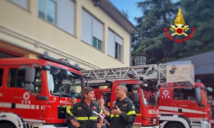 In pensione Stefano Tirinzoni, pilastro dei Vigili del fuoco di Lecco