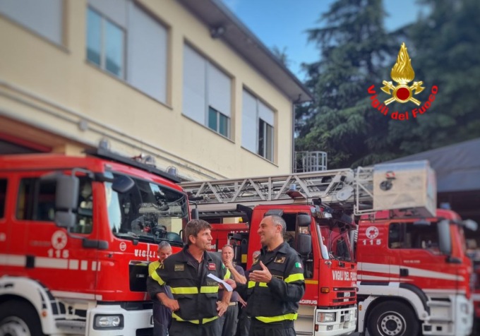 In pensione Stefano Tirinzoni, pilastro dei Vigili del fuoco di Lecco
