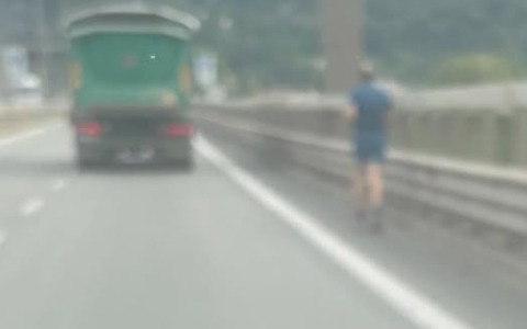 Statale 36, il “Bestiario” si arricchisce: podista avvistato sul ponte Manzoni