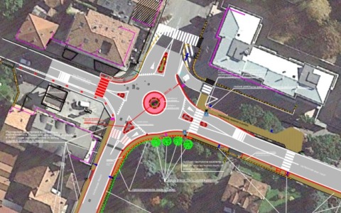 Colico, nuova rotatoria all’incrocio Via Nazionale